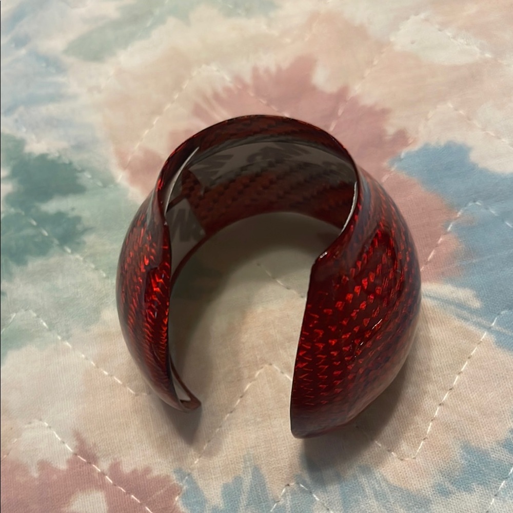 Red Carbon Fiber Gearshift Knob Cover